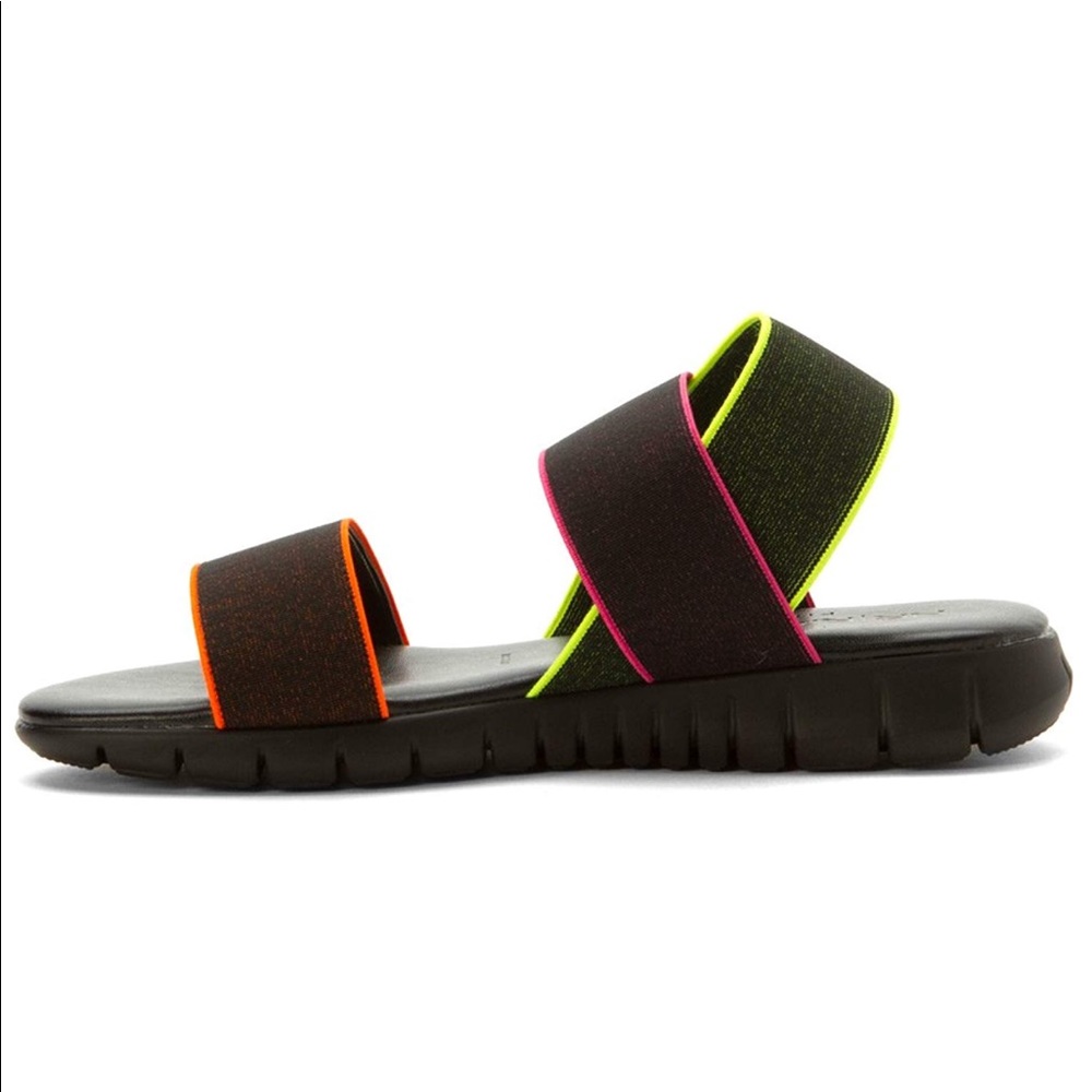Comfortable Slingback Stretch Fabric Wedge Sandal - Picture 6 of 7